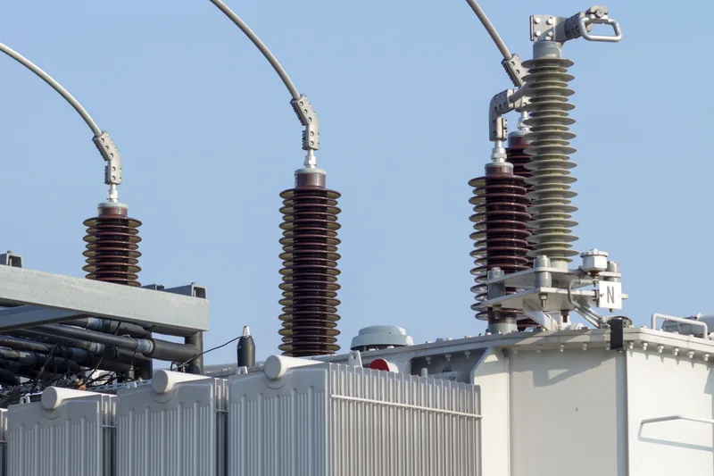 Cast resin dry type transformers installed for indoor commercial building power distribution