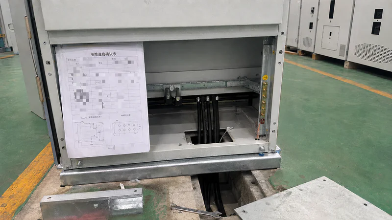 Cable entry and installation clearance check