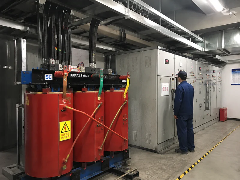 Dry type transformer for a mixed-use development