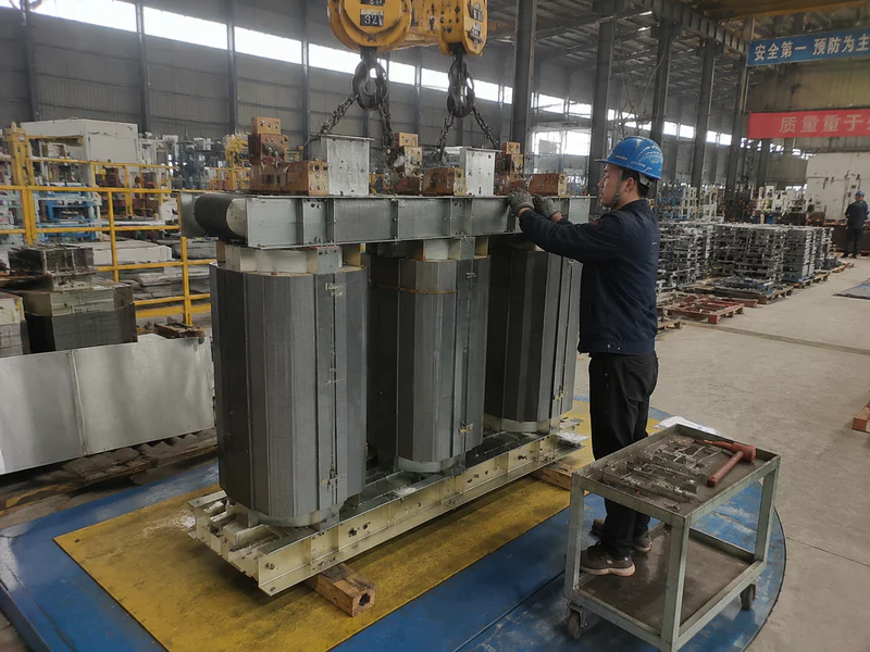 Compact substation transformer for an office building