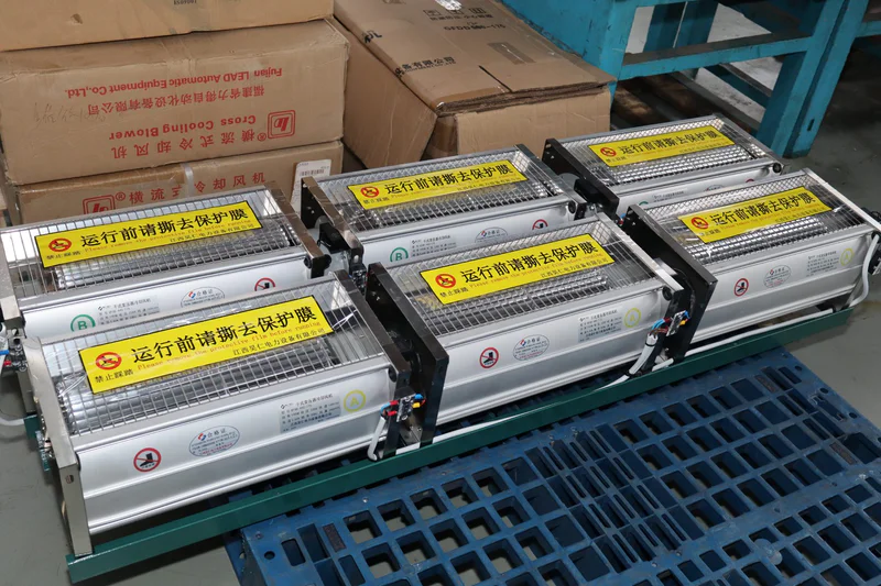 Cooling fans and temperature monitoring on a dry type transformer