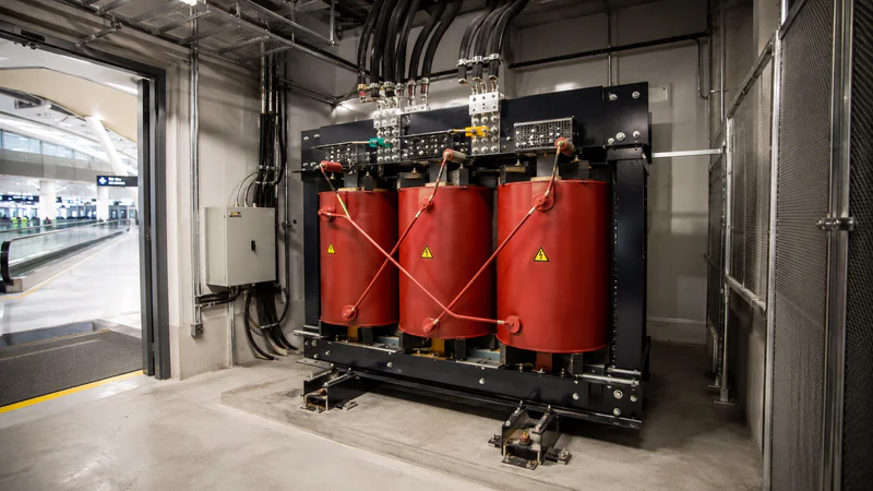 Dry type transformer in airport and metro public infrastructure