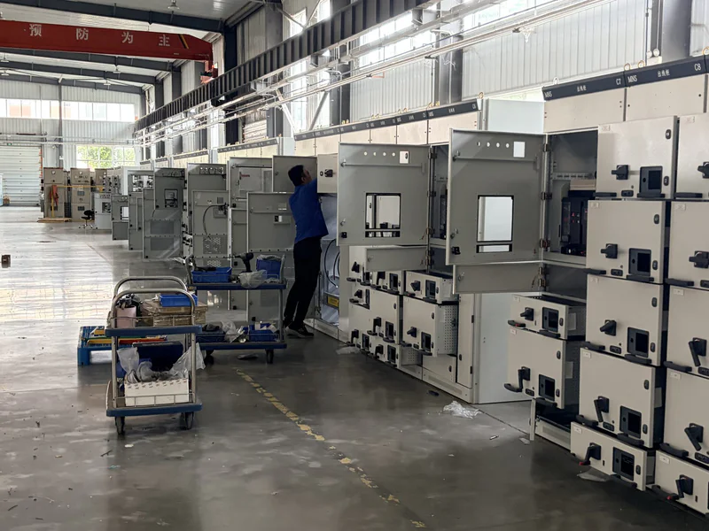 Project low voltage assemblies on the production line