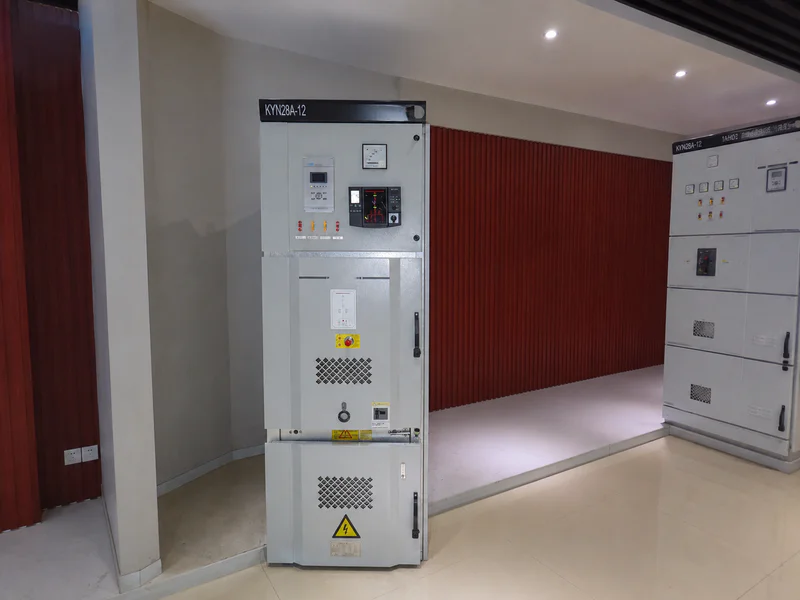 Switchgear cabinet integrated with protection relay and metering