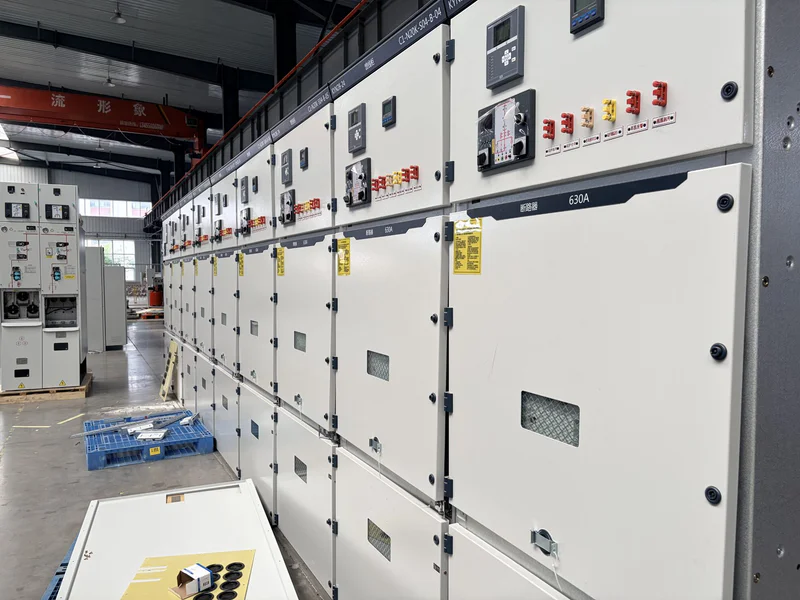 Low voltage switchgear cabinets on the ZOE production line