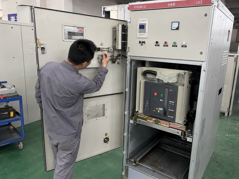 Mechanical assembly of switchgear cabinet structure