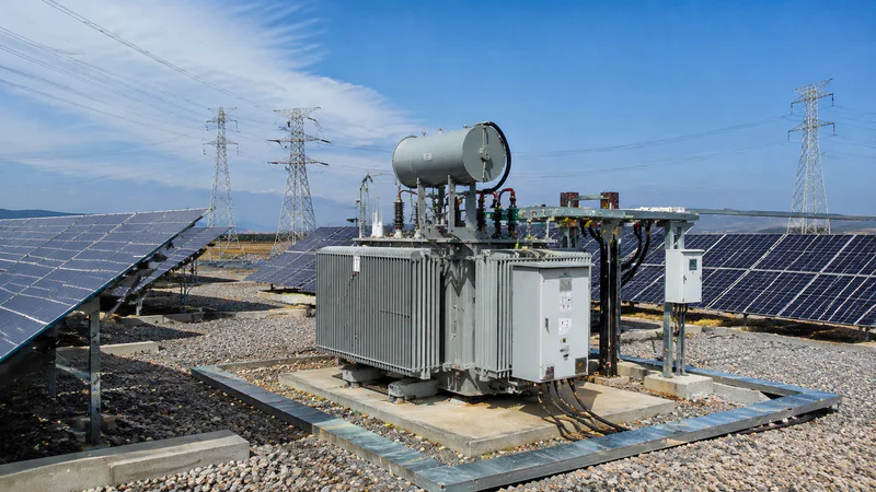 Industrial plant transformer for manufacturing facility