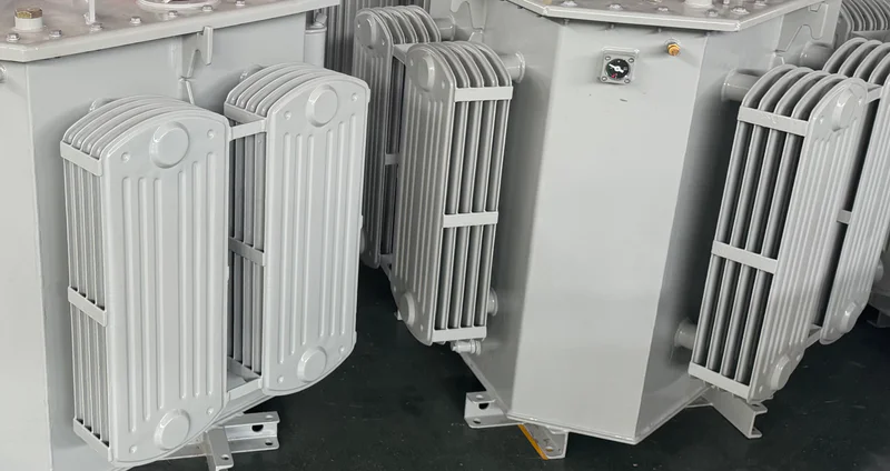 Transformer fixed and protected for container loading