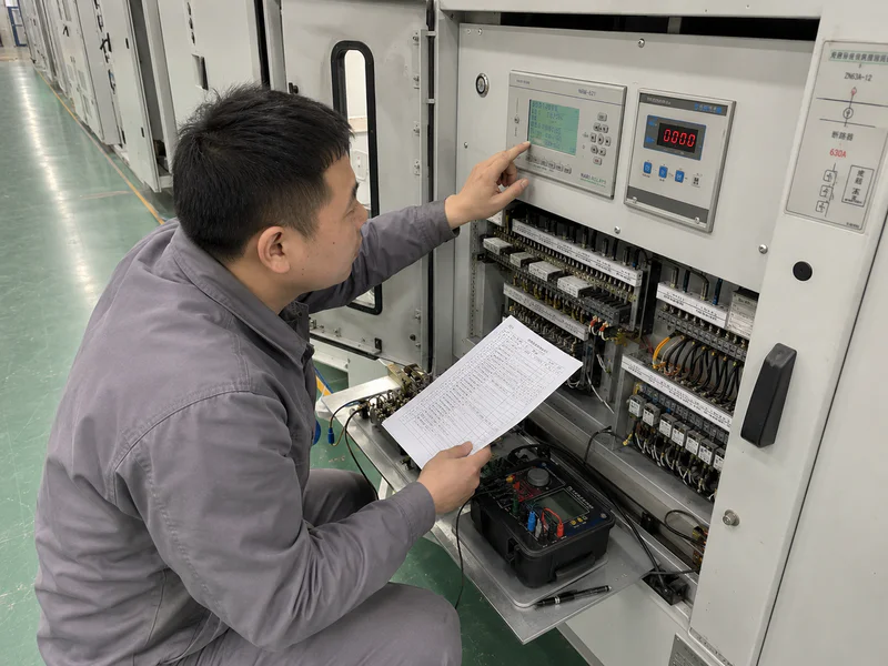 Relay and meter setting check