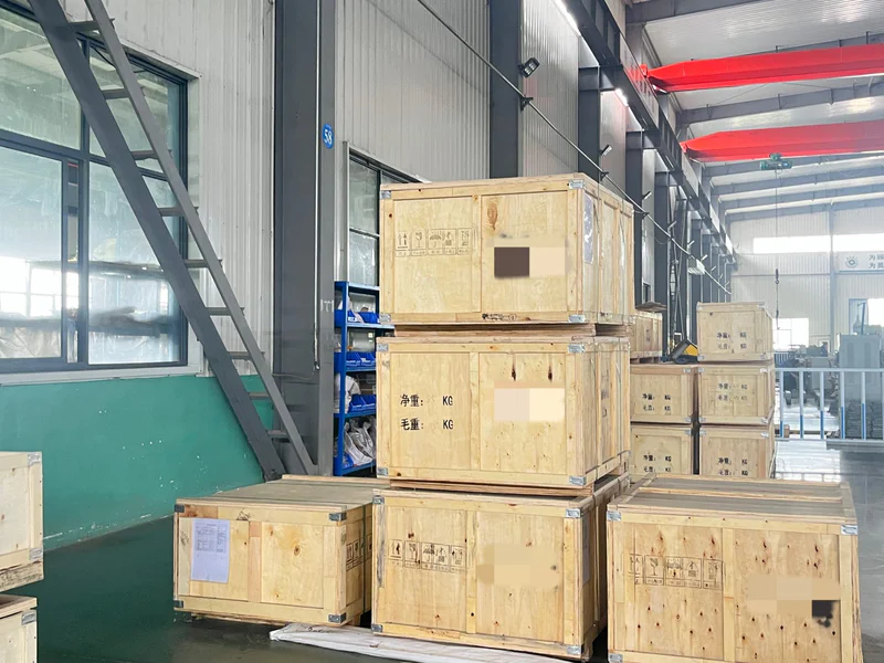 Packed transformer ready for site delivery