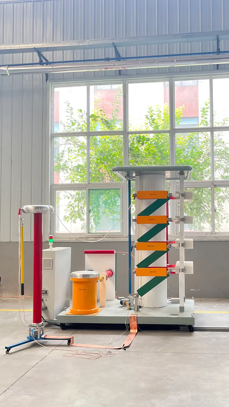 Transformer under factory electrical testing